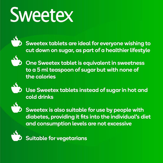 Sweetex Calorie Free Sweetener, 1200 Tablets