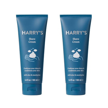 Harry'S Shaving Cream - Shaving Cream For Men With Eucalyptus - 2 Pack (3.4 Oz)