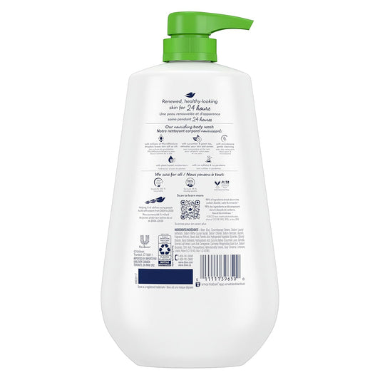 Dove Body Wash With Pump Refreshing Cucumber And Green Tea 3 Count Refreshes Skin Cleanser That Effectively Washes Away Bacteria While Nourishing Your Skin 30.6 Oz