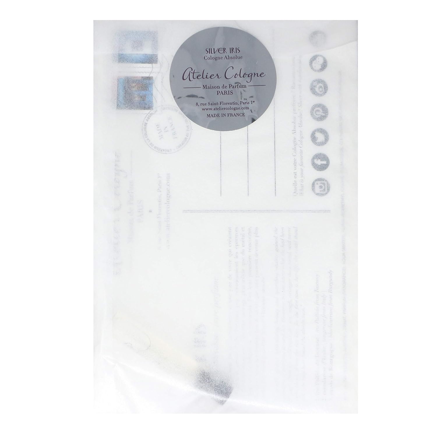 Atelier Cologne Silver Iris Cologne Absolue Vial, 2Ml With Postcard