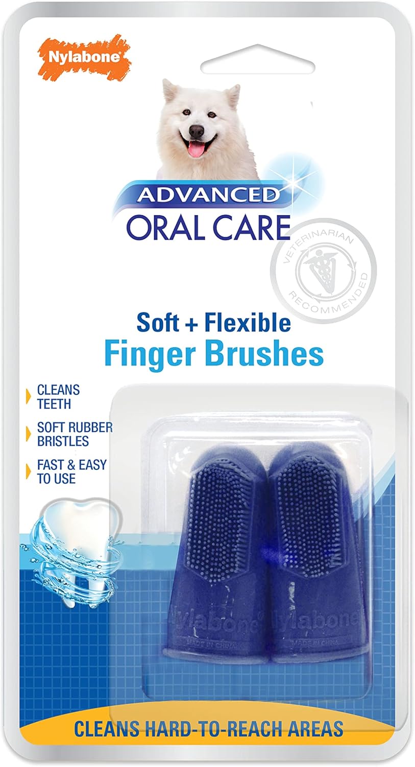 Nylabone Advanced Oral Care Finger Brush 2 Count One Size