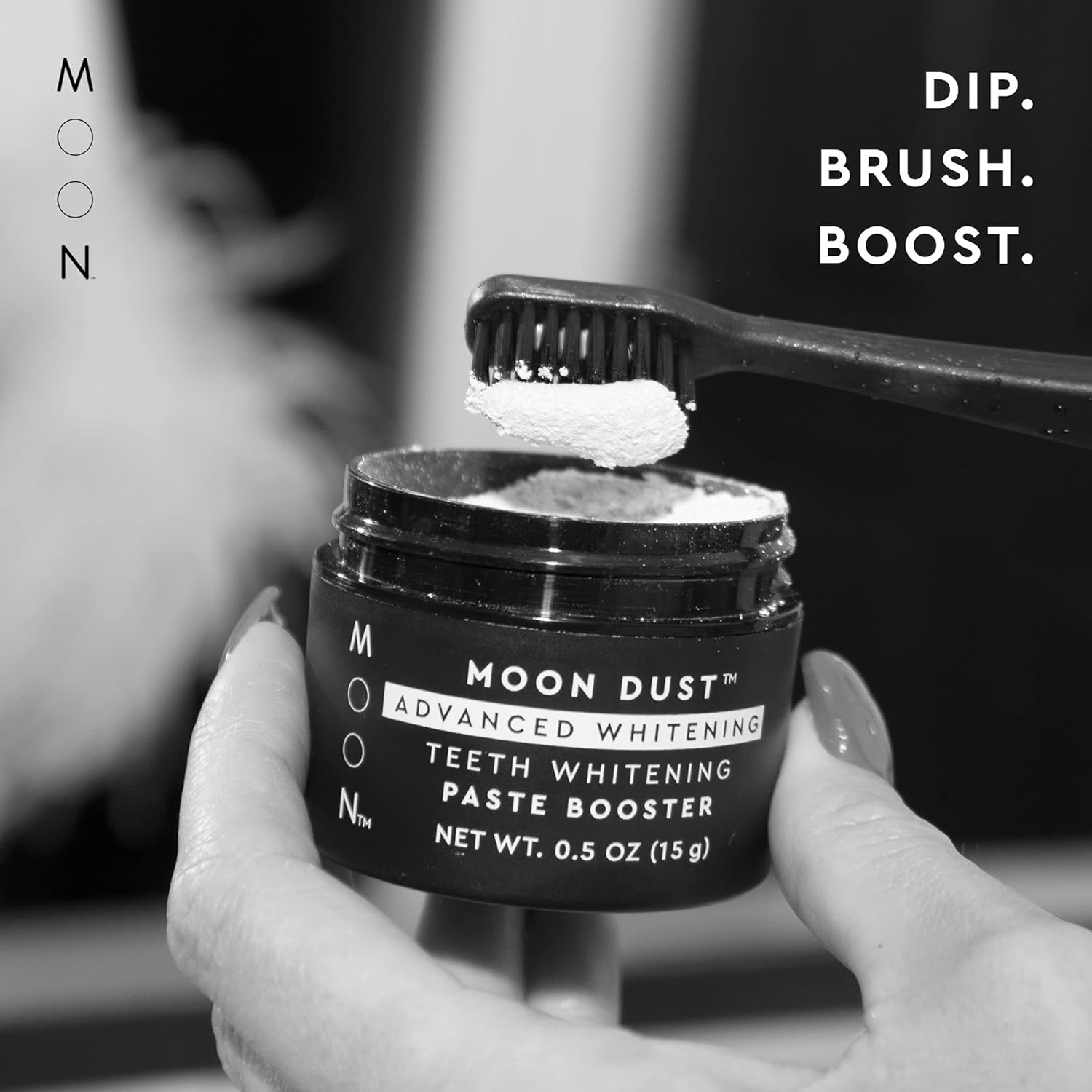 MOON Dust Advanced Teeth Whitening Paste Booster : Health & Household