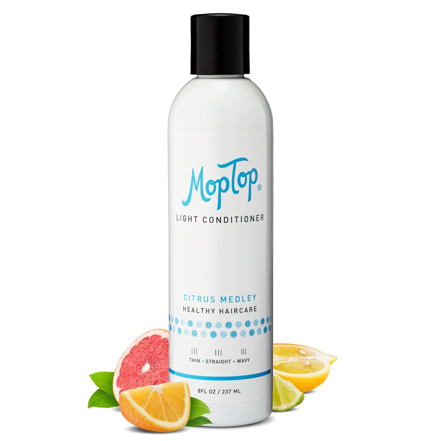 Moptop Light Conditioner, Wavy, Loose Curls, Thin, Straight, Color Treated & Natural Hair Moisturizer, Made W/Aloe, Sea Botanicals & Honey Reduces Frizz, Increases Moisture & Manageability