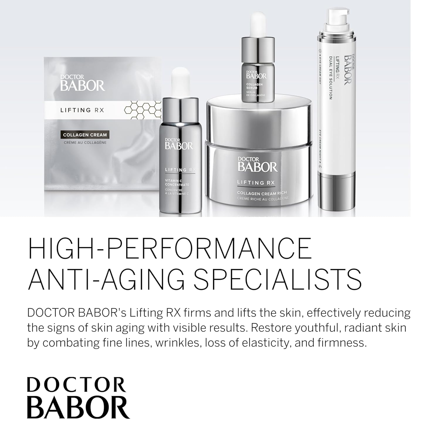 BABOR DOCTOR Lifting Rx Collagen Cream Rich, Anti Aging Night Cream, Plumping & Firming, Reduce Appearance of Fine Lines & Wrinkles with Hyaluronic Acid, Squalene & Collagen, 1.7 oz : Beauty & Personal Care