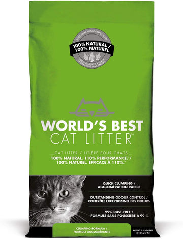 World's Best Cat Litter, Clumping, Biodegradable, Original 3.18kg?WB3.18KGC