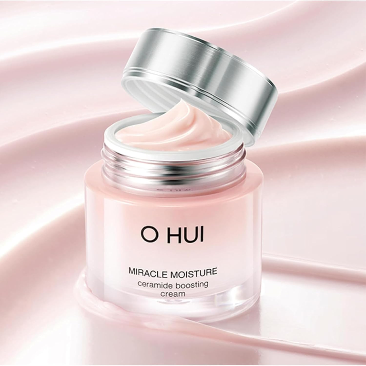 O Hui Miracle Moisture Ceramide Boosting Cream | 24Hrs Moisturizing Power | Korean Skin Care | Moisturizer Face Cream | Daily Cream | Ceramides, Glycerin, Shea Butter | Glass Skin | All Skin Types