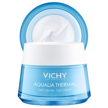 Vichy Aqualia Thermal Mineral Water Gel Moisturizer For Face With 97% Natural Origin Hyaluronic Acid, Dermatologist Recommended For 48-Hr Hydration, Mineral Oil & Paraben-Free, 1.69 Fl. Oz