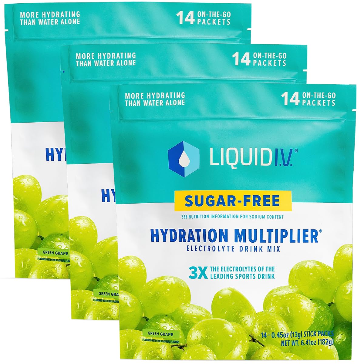Liquid I.V. Sugar-Free Hydration Multiplier - Green Grape ? Sugar-Free