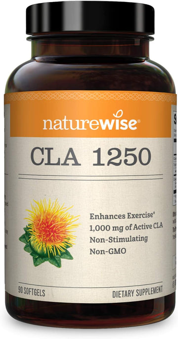 NatureWise CLA 1250 Support Exercise Naturally (1-Month Supply), Suppo