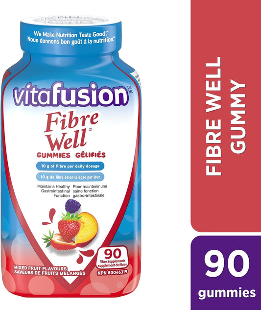 Vitafusion Fibre Well Fibre Supplement Gummies, 90 Gummies