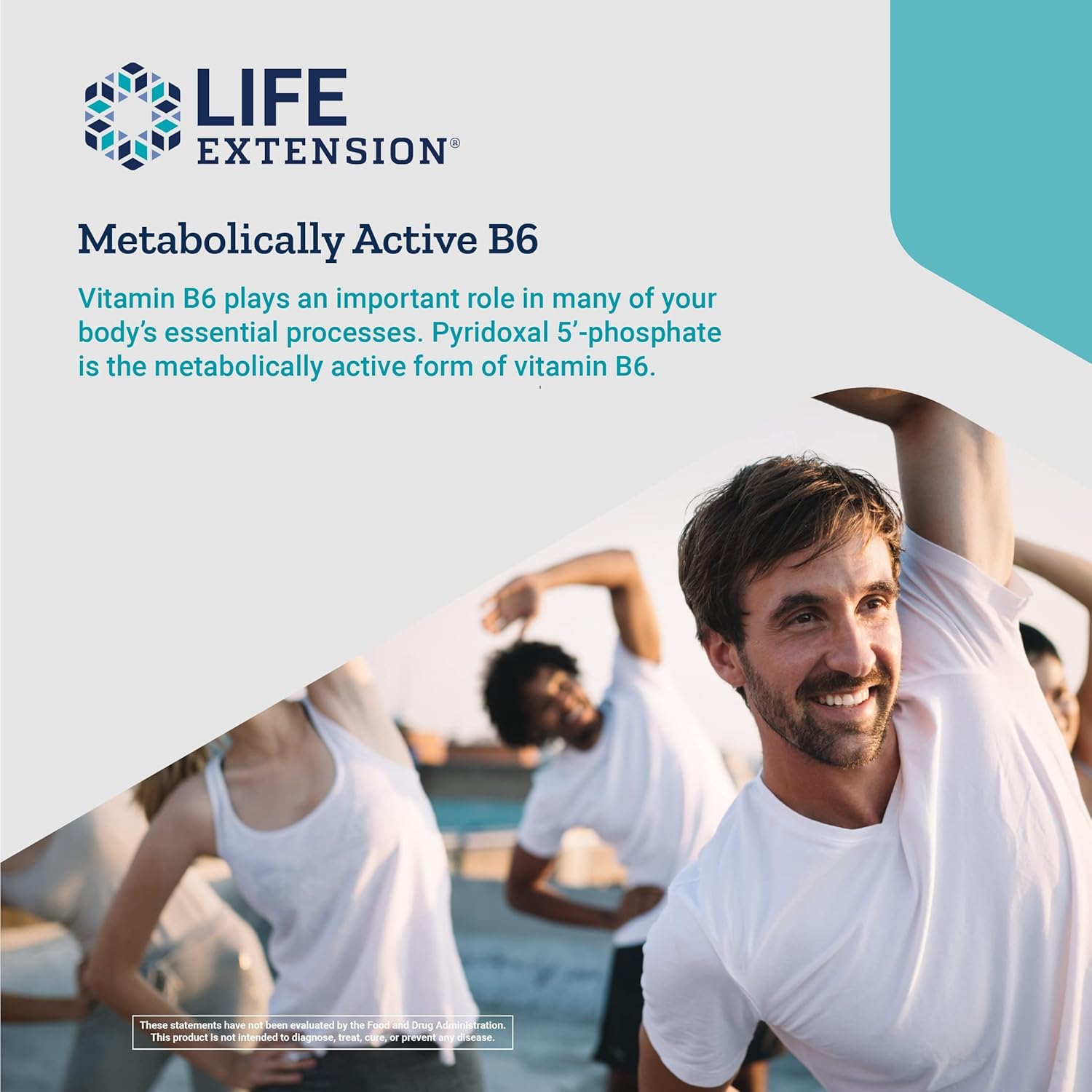 Life Extension Pyridoxal 5'-Phosphate Caps—Vitamin B6, 100 mg, Bioactive B6 for cardiovascular, kidney & nerve health—Gluten-Free, Non-GMO, Vegetarian—60 Vegetarian Capsules : Health & Household