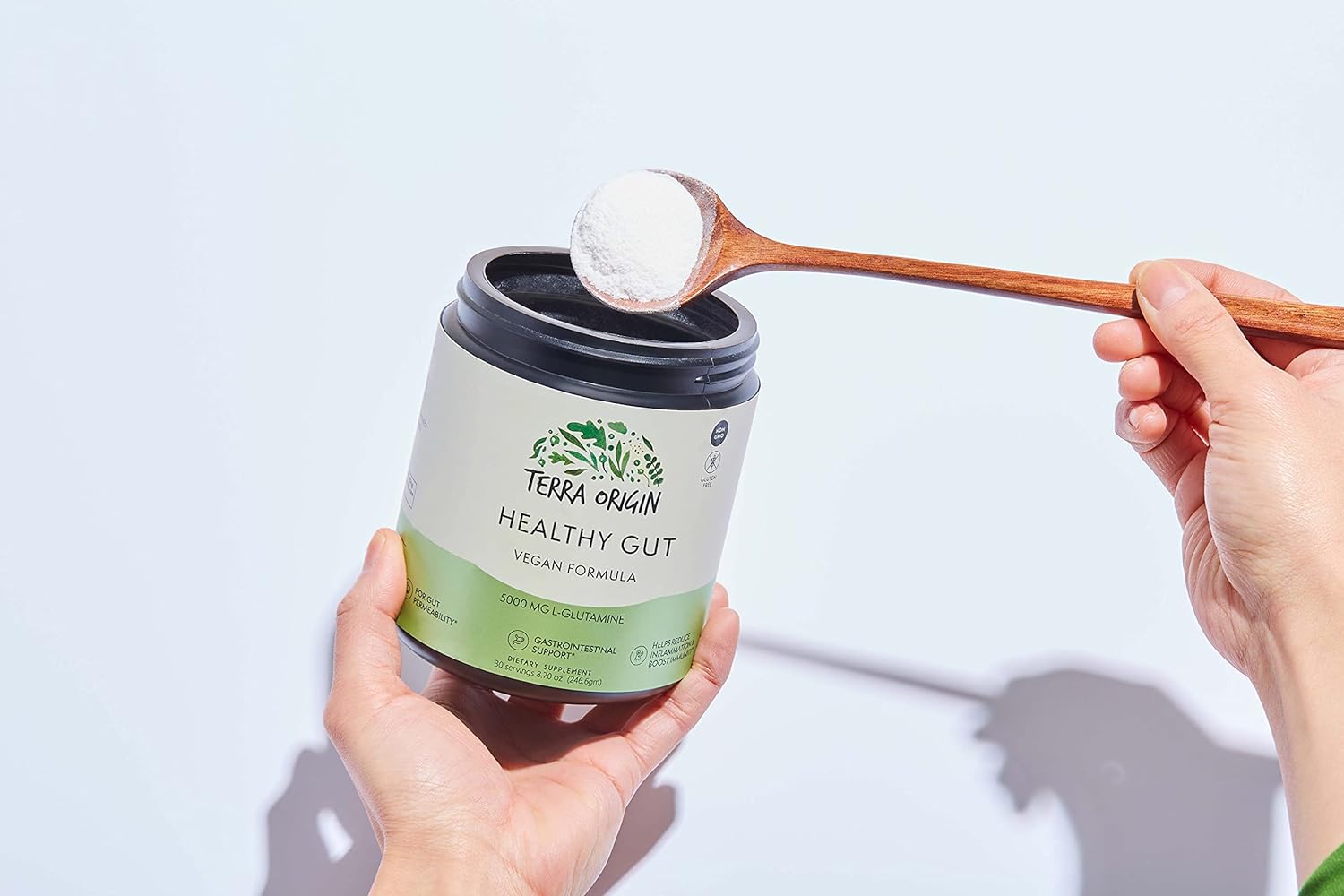 Healthy Gut Vegan Formula | with L-Glutamine and Clinically proven ingrediens | Supports gut permeability, gastrointestinal support, helps alleviate stomach discomfort and boost immunity* : Health & Household