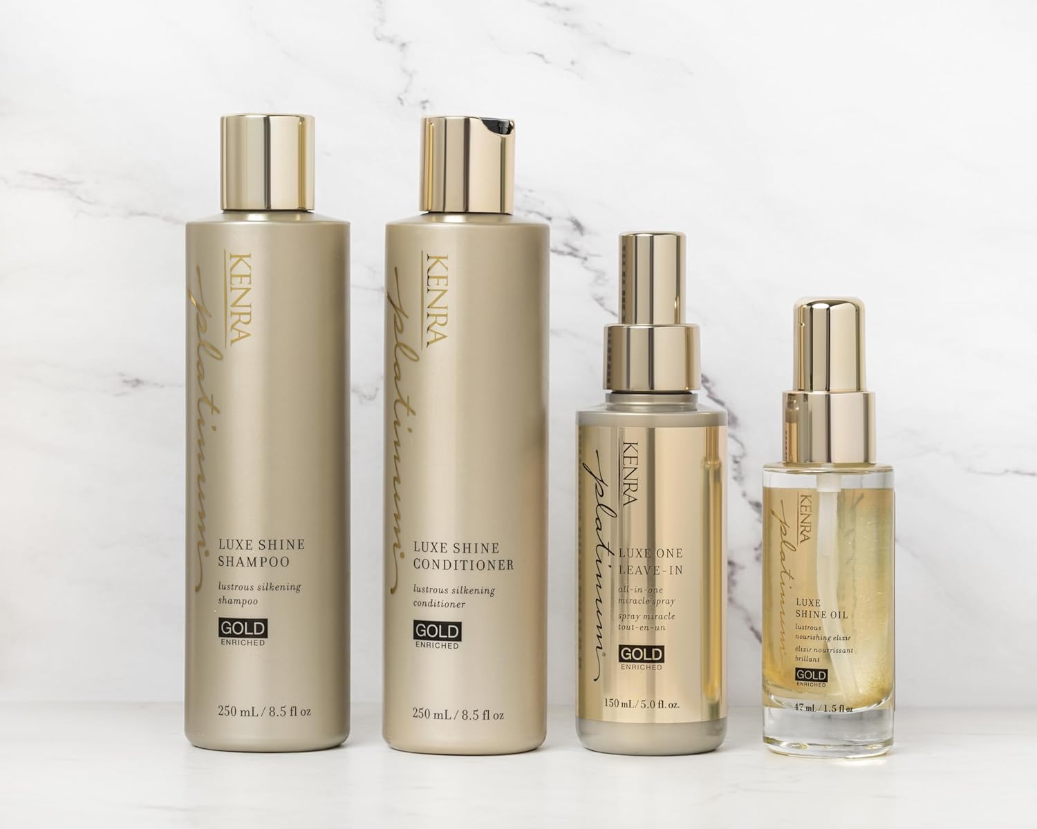 Kenra Platinum Luxe One Leave-In | All-In One Miracle Spray | Enriched with Precious Gold | Opulent Slip & Shine | Thermal/Heat Protection | Medium To Coarse Hair | 5 fl. Oz : Beauty & Personal Care