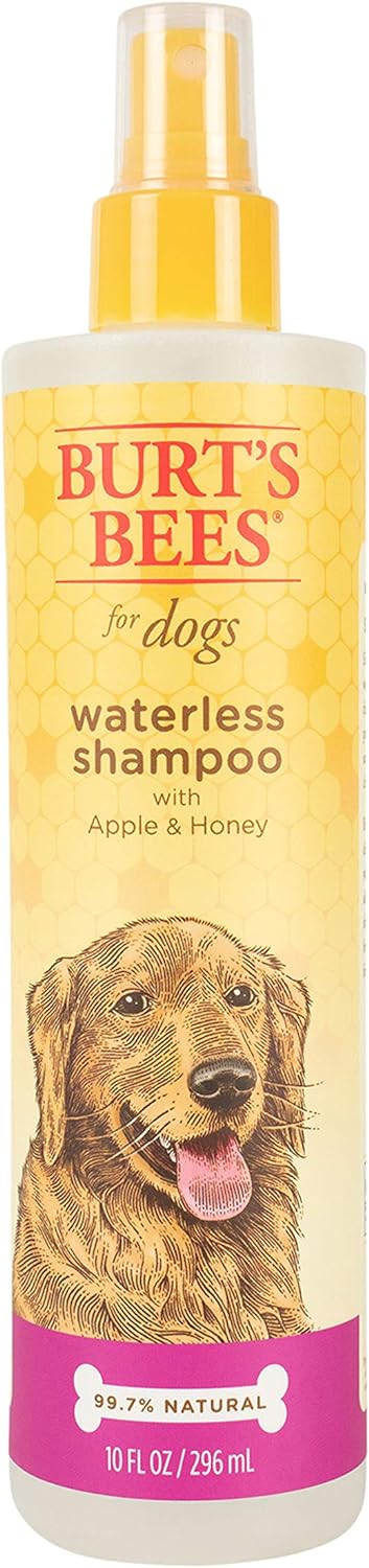Burt's Bees for Pets Natural Waterless Shampoo Spray for Dogs | Made with Apple and Honey | Easy Way to Bathe Your Dog Naturally | Cruelty Free, Sulfate & Paraben Free, Made in USA - 10 oz - 3 Pack