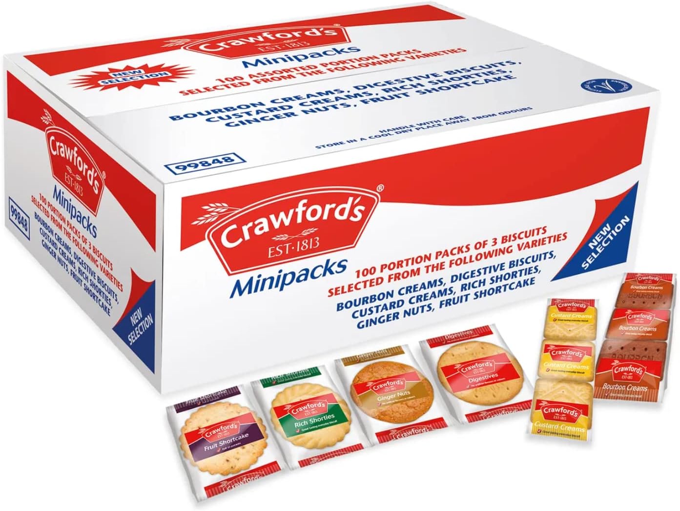 Crawfords Mini Packs Assorted Biscuits [Pack 100]