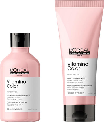 L’Oréal Professionnel Vitamino Color Shampoo & Conditioner Colour Protection And Shinier Hair For Coloured Hair Stronger Hair 300Ml, 200Ml