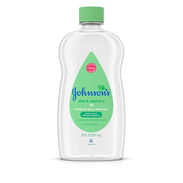 Johnson'S Baby Oil, Mineral Oil Enriched With Aloe Vera And Vitamin E, 20 Fl. Oz