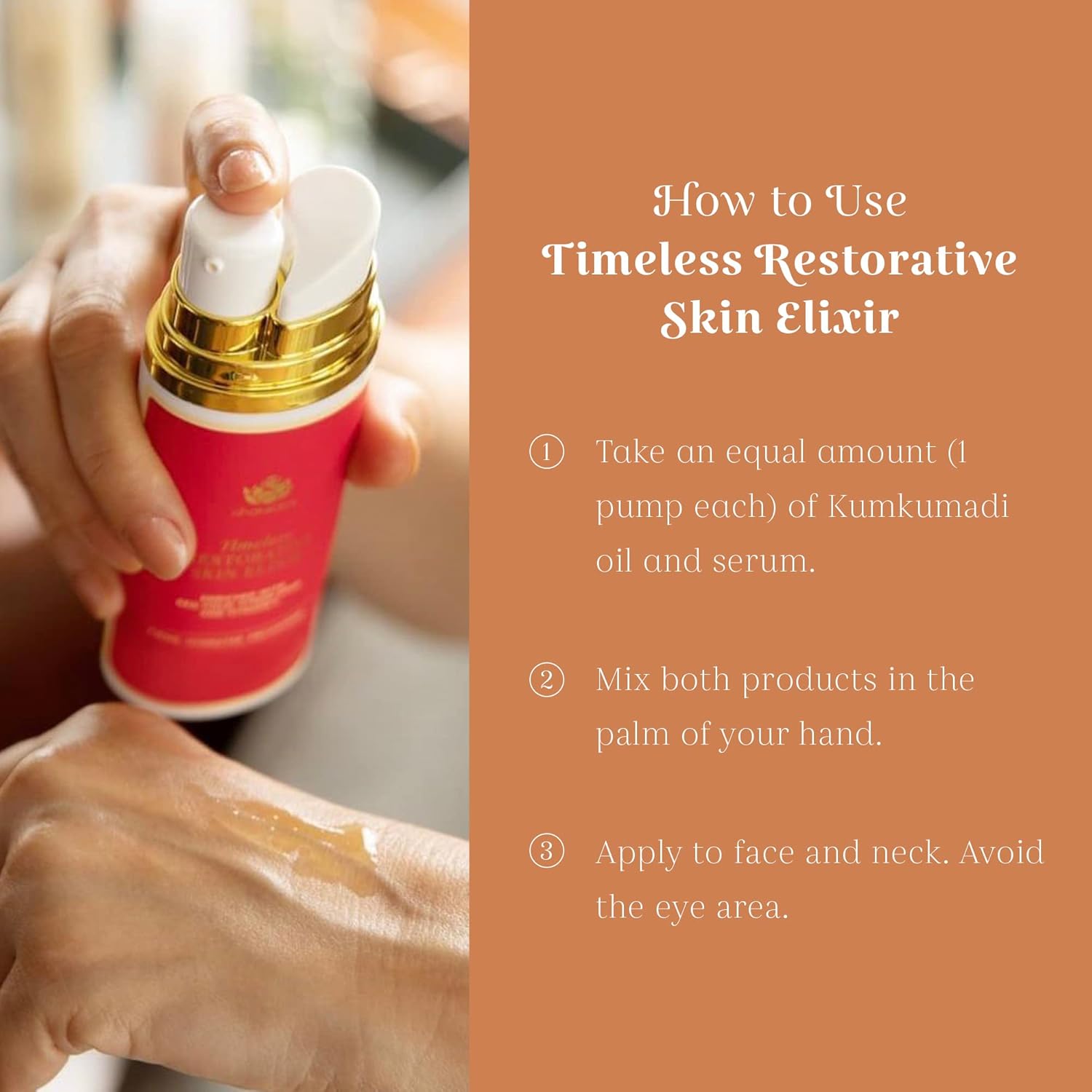Shankara Timeless Restorative Skin Elixir - 2-In-1 Ayurvedic Anti Aging Facial Serum And Kumkumadi Face Oil With Pure Red Gold Saffron, Vitamin C, & Sandalwood - Ayurveda-Inspired Skincare : Beauty & Personal Care