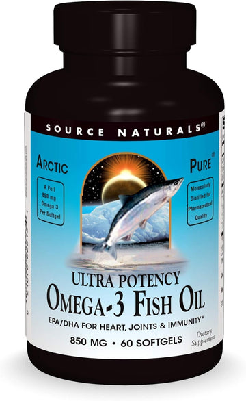 Source Naturals Arcticpure Ultra Potency 850 Mg Omega-3 Fish Oil - 60 Softgels