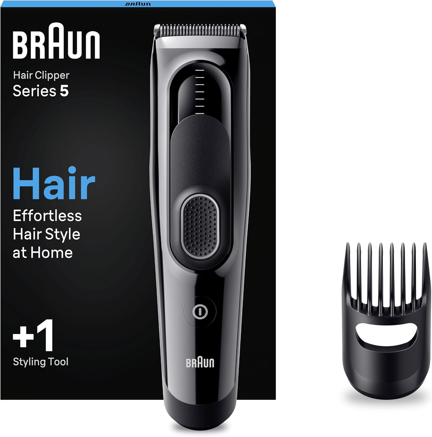 Braun Hair Clipper Series 5 Hc5310, Men'S Hair Clipper With 9 Length Settings