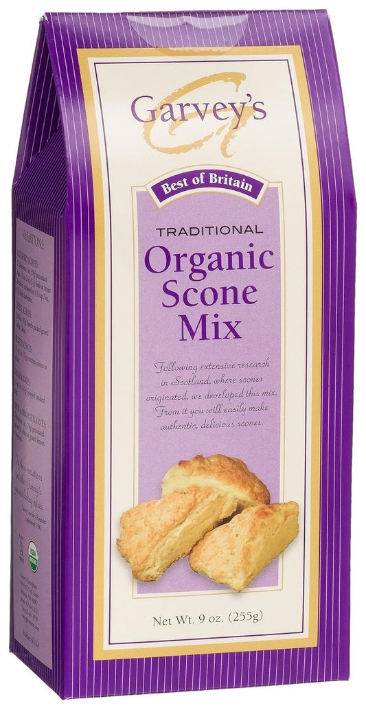 Garvey's Organic Traditional Scone Mix, 9 Ounce (Pack of 6)