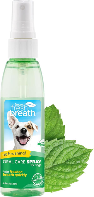 Fresh Breath by TropiClean Oral Care Spray for Pets - No Brushing Required - 118 ml?FBOCSP4Z