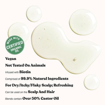 Red By Kiss Professional 99% Natural Hair Oil, Organic Vegan Oil Blend For Sooth & Revitalize Hair, Dry & Itchy Scalp Relief, Biotin Infused, Add Shine & Smooth Hair (Eucalyptus, 2.5 Fl Oz)