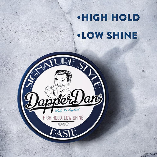 Dapper Dan Signature Style Gift Set, Includes High Hold And Low Shine Signature Style Paste 100Ml, Texturizing Signature Style Sea Salt Spray 200Ml And Hair And Body Shampoo With Vitamin B5 300Ml