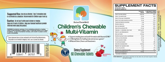 Kids Vitamin C & Immune Support, Citrus Chewables For Children, Natural Immune Booster With Zinc & Elderberry + Kids Vitamin Pdf, Doctor Formulated, 60 Tasty Tablets