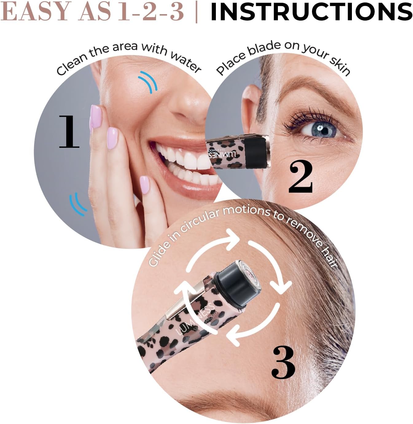 Luminess Silk & Smooth Skin Care Set: Flawless Facial Hair Removal & Face Moisturizer For Women - Painless Facial Razor For Lips, Chin, Peach Fuzz - 2 Electric Shavers & Hydrating Cream With Rose Oil : Beauty & Personal Care