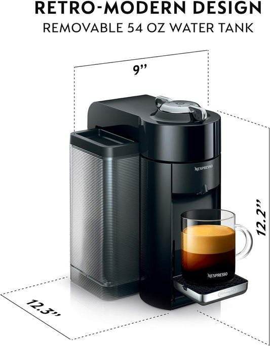 Nespresso Vertuo Coffee And Espresso Machine By De'Longhi, Piano Black