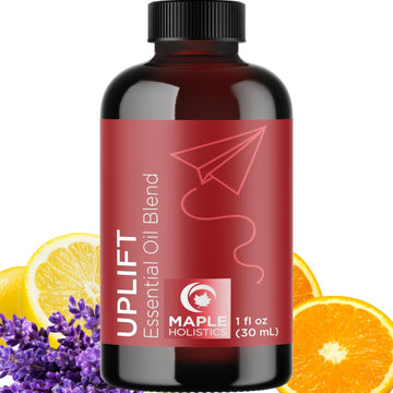 Uplift Aromatherapy Essential Oil Blend - Happy Essential Oil Blend With Calming Essential Oils For Diffusers For Home And Travel With Citrus Essential Oils And Pure Aromatherapy Oils For Diffusers