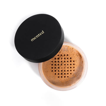 Mented Cosmetics Pressed Powder Makeup, Translucent Setting Powder Compact For Face Make Up, Oil Control, Matte Finish, Long-Lasting Wear, Ideal For Black Women, Portable Compact Design, Deep/Rich