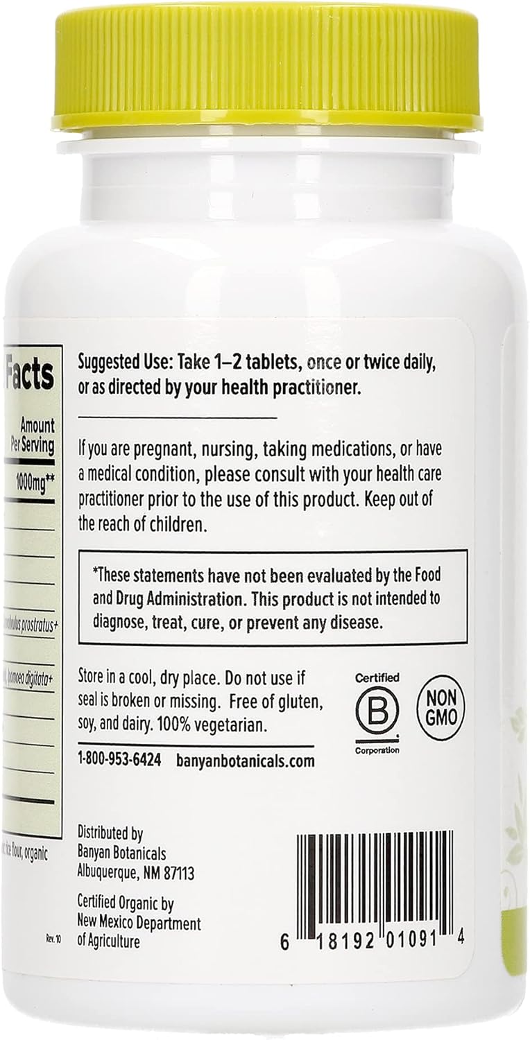 Banyan Botanicals Mental Clarity – Organic Supplement with Gotu Kola & Bacopa – Supports Healthy Cognitive Function & Mental Performance* – 90 Tablets – Non-GMO Sustainably Sourced Vegan