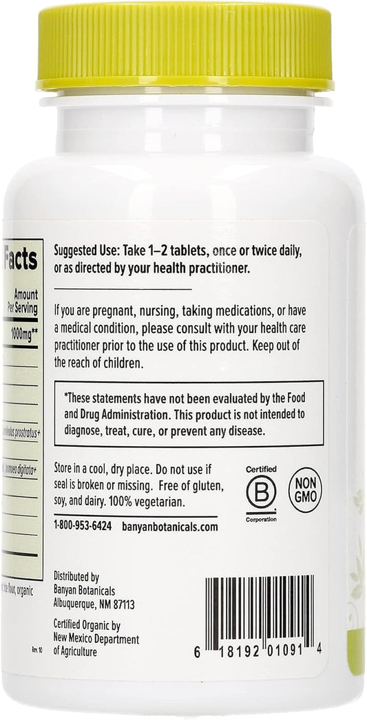 Banyan Botanicals Mental Clarity – Organic Supplement with Gotu Kola & Bacopa – Supports Healthy Cognitive Function & Mental Performance* – 90 Tablets – Non-GMO Sustainably Sourced Vegan