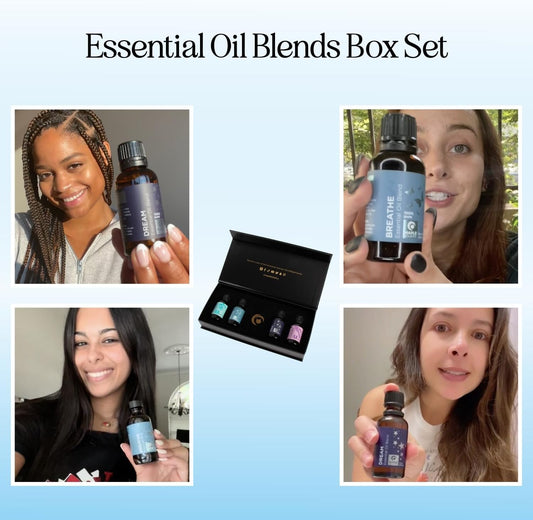 Premium Aromatherapy Essential Oil Set - Extra Large 100% Pure Essential Oils For Diffusers Aromatherapy Gift Set And More With Lavender Peppermint Breathe And Dream Essential Oil Blends - 4 Pack
