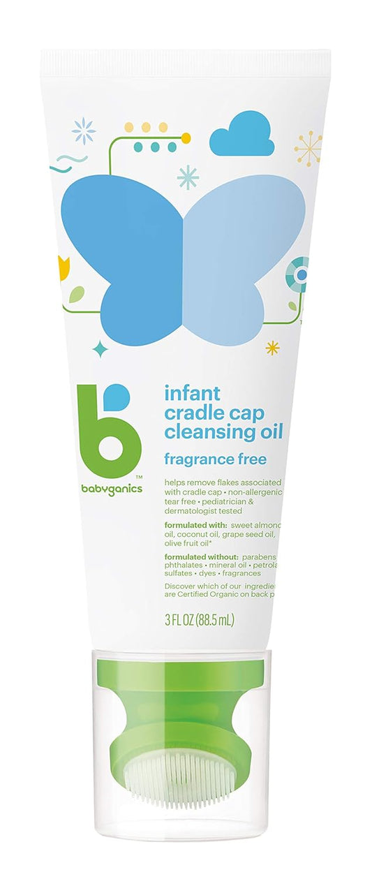 Babyganics Cradle Cap Cleansing Oil, 3 OZ : Baby