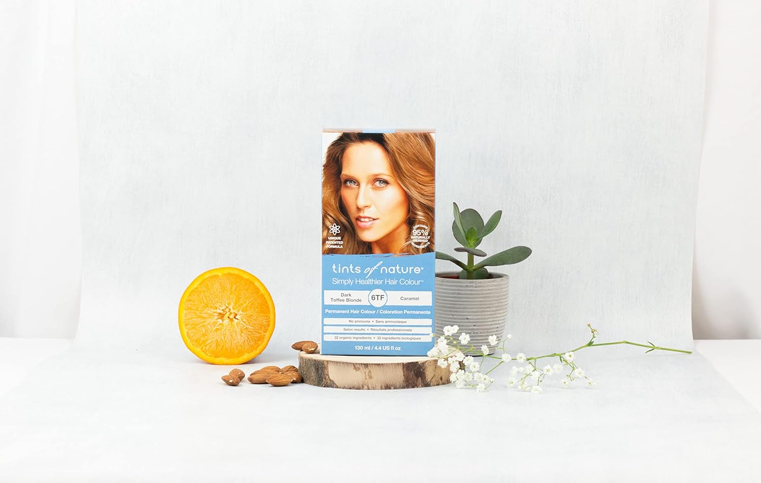 Tints of Nature 6TF Dark Toffee Blonde Permanent Hair Dye, Nourishes Hair and Covers Greys, Ammonia-Free, 130ml : Amazon.co.uk: Beauty