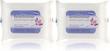 Unknown Brand Feminine Intimate Hygiene Soft & Gentle Soap Free Wipes - 2 Pack (40 Wipes)