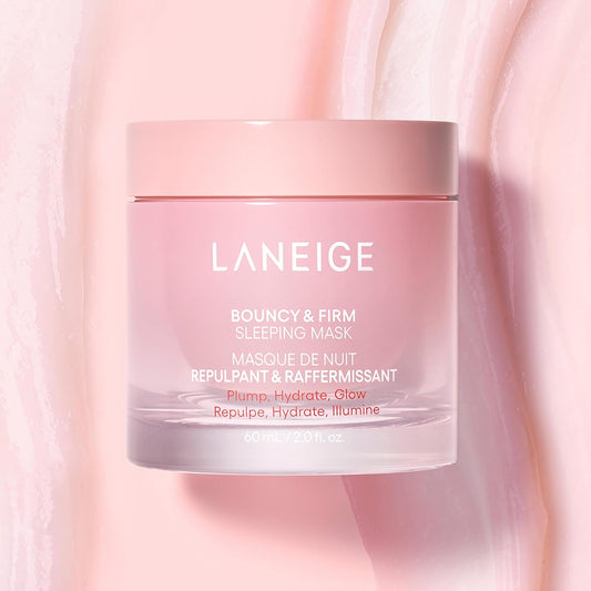 Laneige Bouncy And Firm Sleeping Mask: Revitalize, Smooth, Peony & Collagen Complex, Barrier-Boosting Hydration