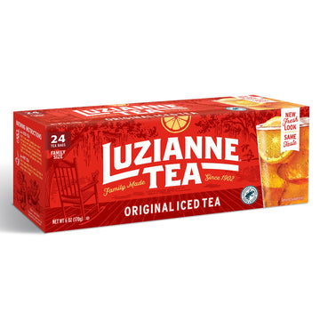 Luzianne Unsweetened Iced Tea Bags, Family Size, 24Ct Box (Pack Of 1)