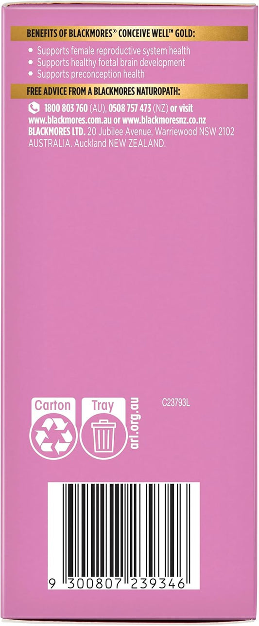 Blackmores Conceive Well Gold 28 Tablets + 28 Capsules