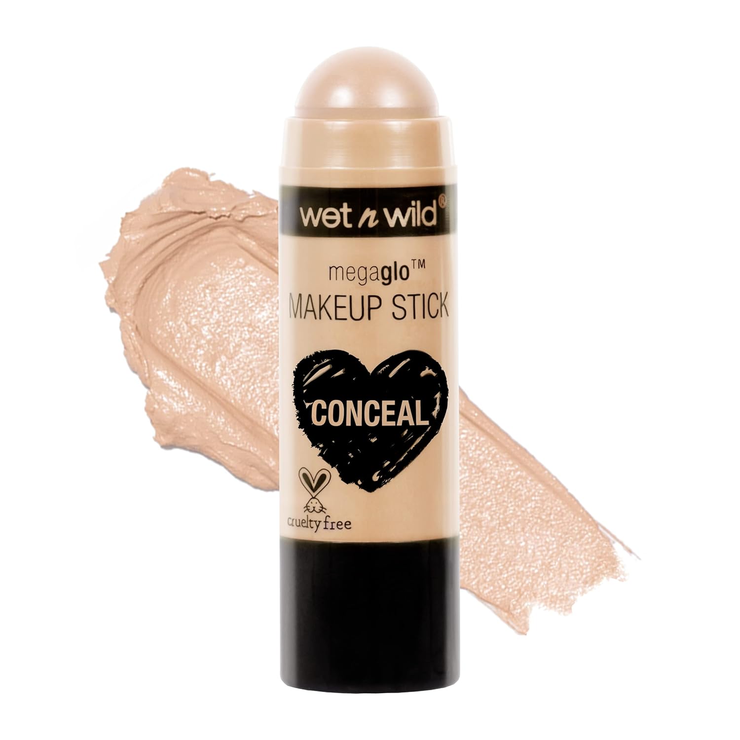 Wet N Wild Megaglo Makeup Stick, Buildable Color, Versatile Use, Cruelty-Free & Vegan - Nude For Thought