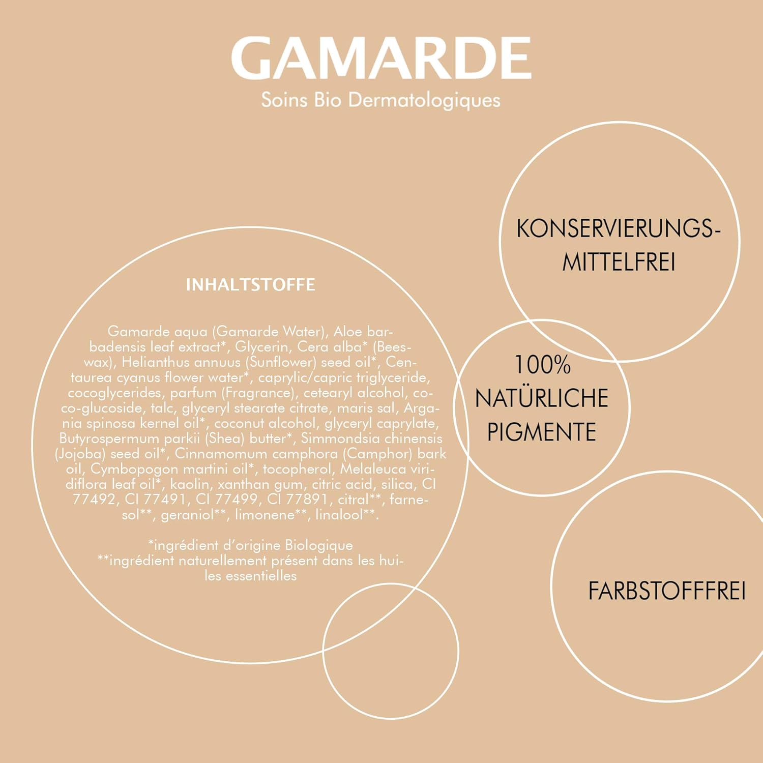 Gamarde Organic Bb Cream 4-In-1 Tinted Moisturiser 40G - Dark Skins