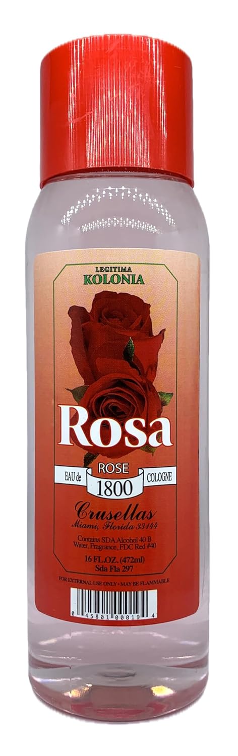 Crusellas Legitima Kolonia 1800 Rosa (Rose) Splash Cologne (16 Fl. Oz.) : Health And Personal Care : Beauty & Personal Care