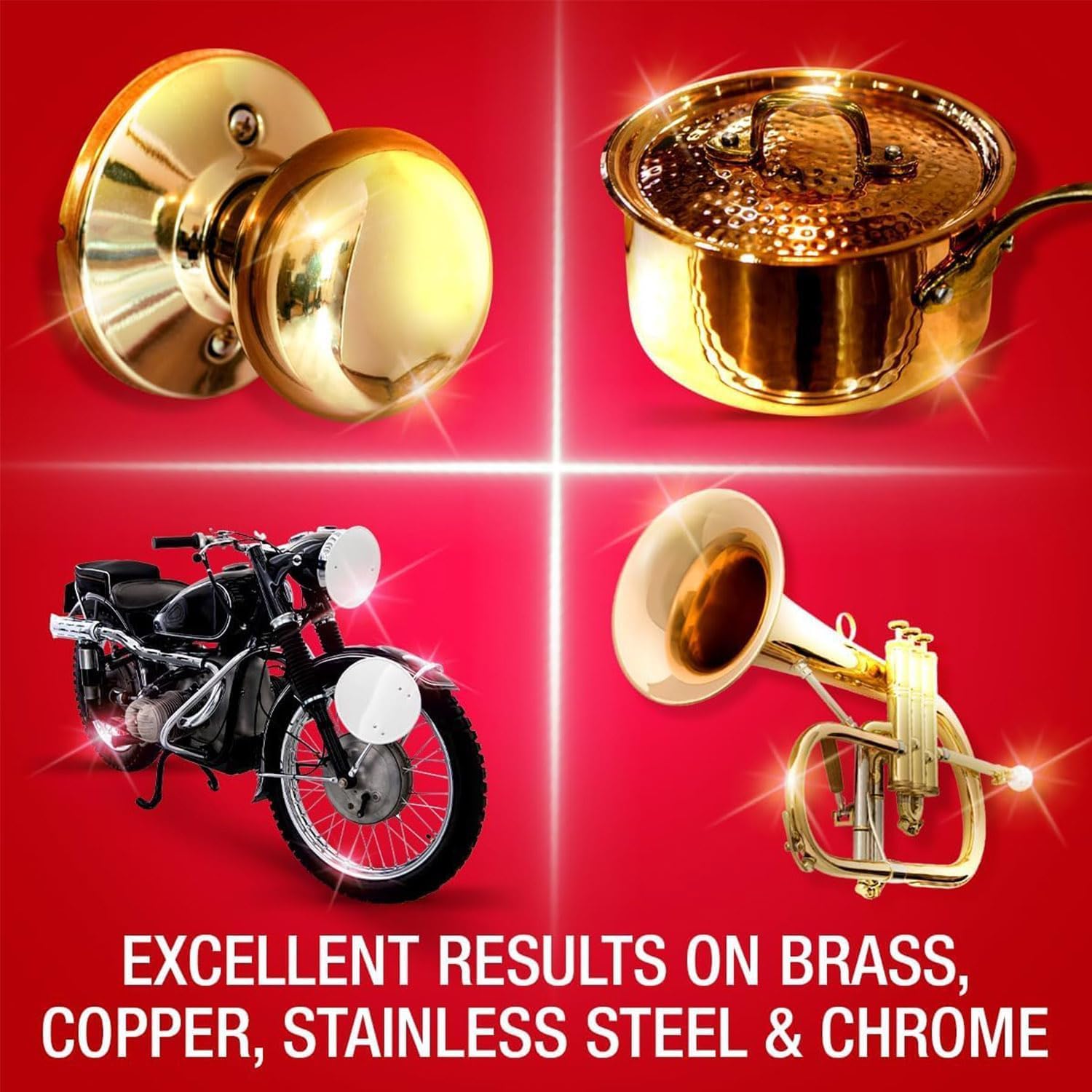 Brasso 3 X Brasso Wadding Duraglit + 3 X Silvo Wadding Duraglit Polish Tins | Multi-Metal Cleaning | For Brass, Copper, Silver, Gold, Chrome, Pewter | Removes Tarnish & Restores Shine