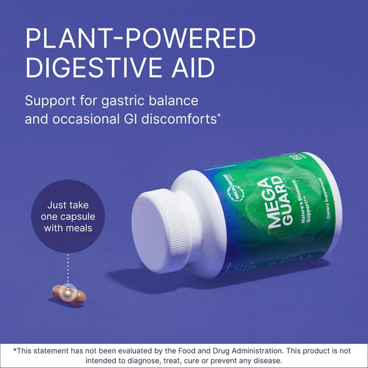 Microbiome Labs Megaguard - Artichoke Leaf + Ginger Extract To Support Digestive Health - Daily Gut Health Supplement For Occasional Bloating Relief (60 Capsules)