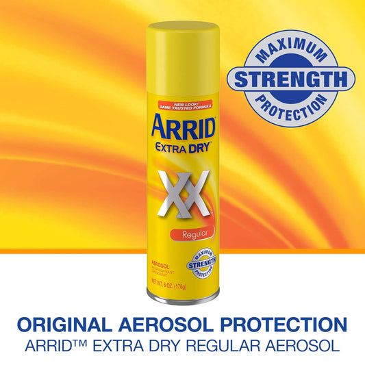 Arrid Xx Extra Dry Antiperspirant Deodorant, Regular, Twin Pack (Two 6Oz. Cans) Packaging May Vary