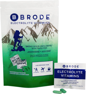 Electrolyte Vitamin - Portable Zero-Sugar Electrolyte Tablets - No Gross Flavor - for Sports, Nightlife, Jetlag, 5 Essential Electrolytes + 9 Vitamins (pack of 10 sachets)