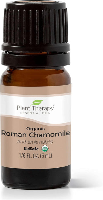 Plant Therapy Organic Roman Chamomile Essential Oil 5 Ml (1/6Oz) 100% Pure, Undiluted, Therapeutic Grade